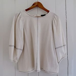 Anthropologie Puffed Sleeve Blouse